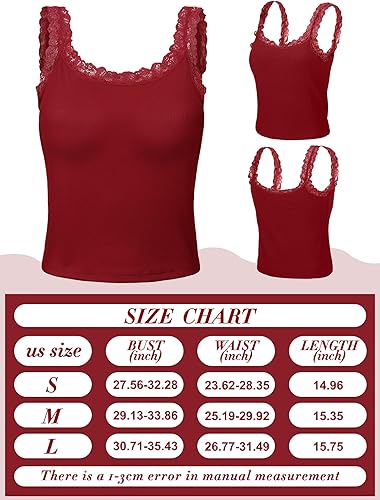 トップス THEREDTHREAD / S circle camisole lace THEREDTHREAD / ザレッドスレッド】S circle camisole lace